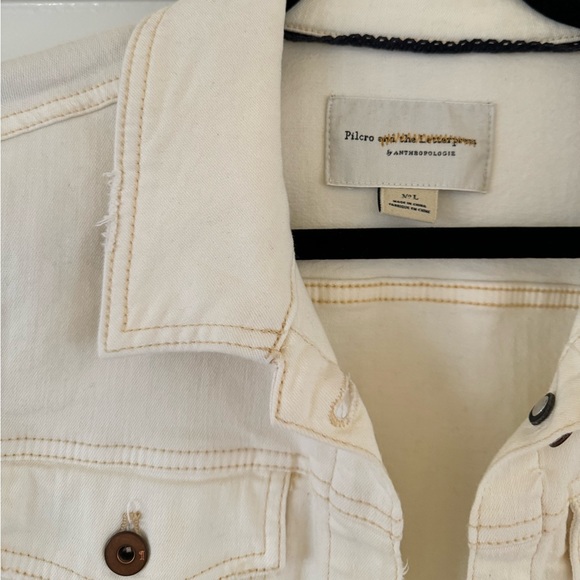 Pilcro and the Letterpress Anthropologie Stretch Denim Jacket - Picture 2 of 6